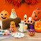 6 Pcs Halloween Ceramics to Paint Ceramics Pumpkin Boo Ghost Halloween Ready to Paint DIY Figurines